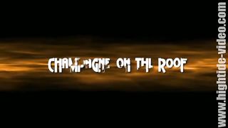 Kinky mistresses feeding masked slave dude with fresh load