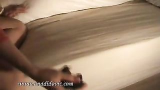 Lusty big ass lady pooping doggy style