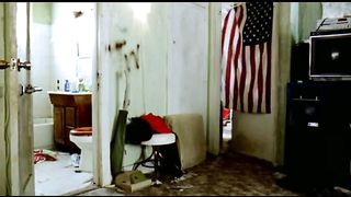 Cute looking girl pooping huge load