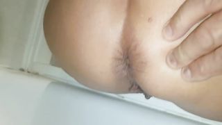 Tight big booty lady poops on the floor