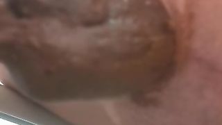 Pretty closeup of juicy pooping asshole