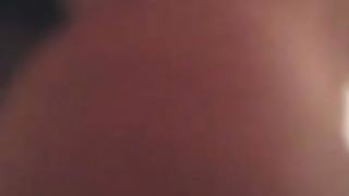 Cute brunette wife poops at home