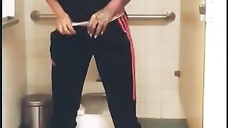 Tattooed ebony girl pooping nicely