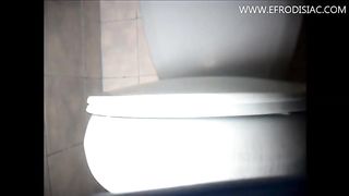 Pretty horny girl pooping