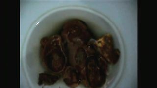 Fantastic lady pooping nicely