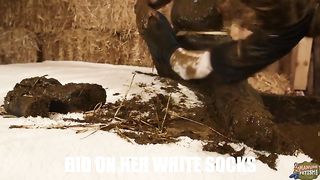 City Girl Emily covered in dung