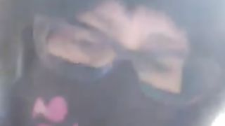 Horny looking MILF poops thick load