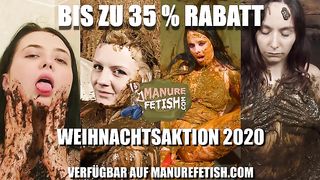 Smearing hot girls love scat session