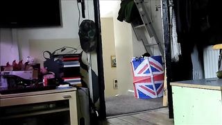 Cheeky British babe pooping and mastrubating