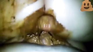 Scat horny couple fucking
