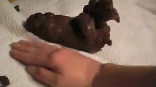 Hot wife rides cock and poops on the balls