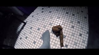 Slutty big booty lady and her monstrous poop