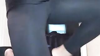 Slutty hot ebony poop eating