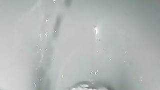 Closeup of sexy lady pissing and pooping