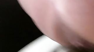 Closeup of hot amateur lady pooping