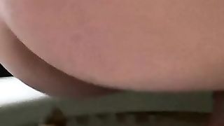 Closeup of hot amateur lady pooping