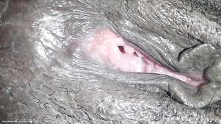 African lady poops hard