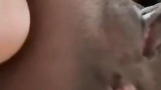 Black lady and her hot pooping asshole