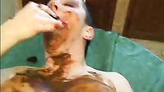 Hammering her pooping asshole