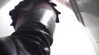 Fat Japan girl wonderfully constipated poop