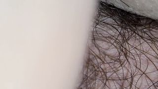 Fat hairy pussy lady amateur pooping video