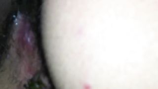 Shitty lady pooping heavily