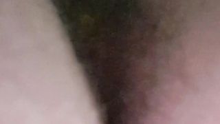 Hairy booty and dirty sticky poop