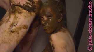 Fucking the shit out of her in dirty way