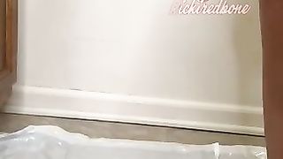 Huge oily black ass slut poops