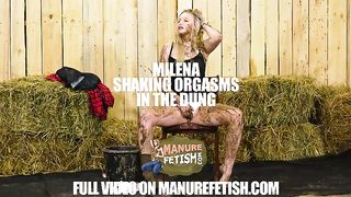 Milena teasing orgasms in the dung