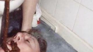 Husband mouth used as toilet