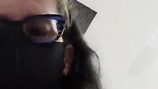 Mature lady piss and poop in closeup