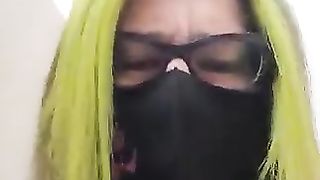 Blonde mature lady poops thick load