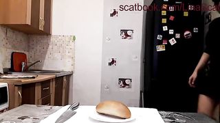 Healthy fresh poop sandwich