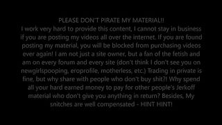 Big boobs mistress in stockings pooping