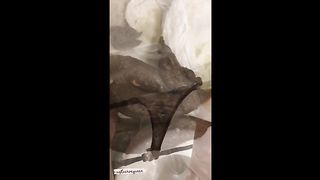 Curvy scat blonde babe poops