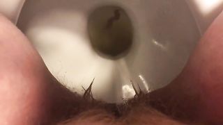 Hairy pussy wife poops