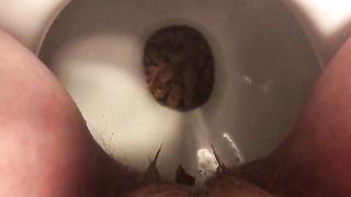 Hairy pussy wife poops