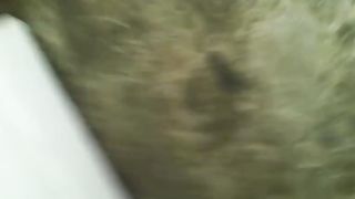 Hairy bitch and her hot pooping asshole