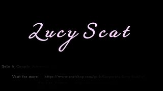 BBW lady enjoying creampie fuck while pooping