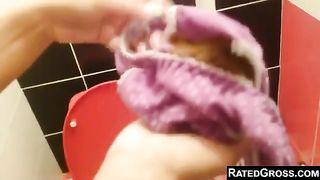 Blonde Busty Russian Mushy Panty Poop