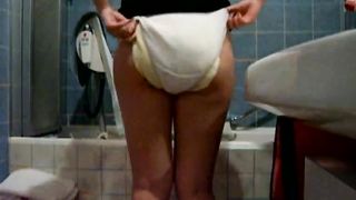 Hairy pussy and dirty diaper