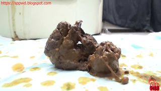 Gorgeous big booty Japanese girls poop diarrhea