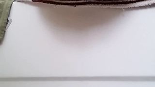 Naked hot babe is ready for dropping big bombs