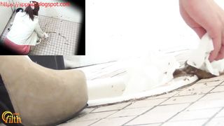 Dirty panty pooping girl