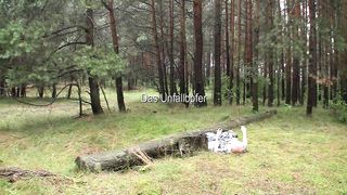 Femdom slut pooping on the stuck old dude