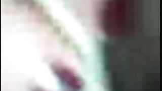 Closeup of amateur girl pooping