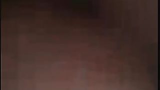 Closeup of amateur girl pooping