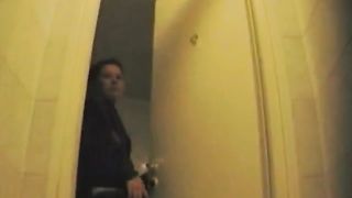 Lovely hot ass lady pooping in toilet