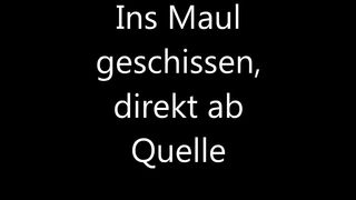 Hot looking mistress feeds her lover with poop chocolate